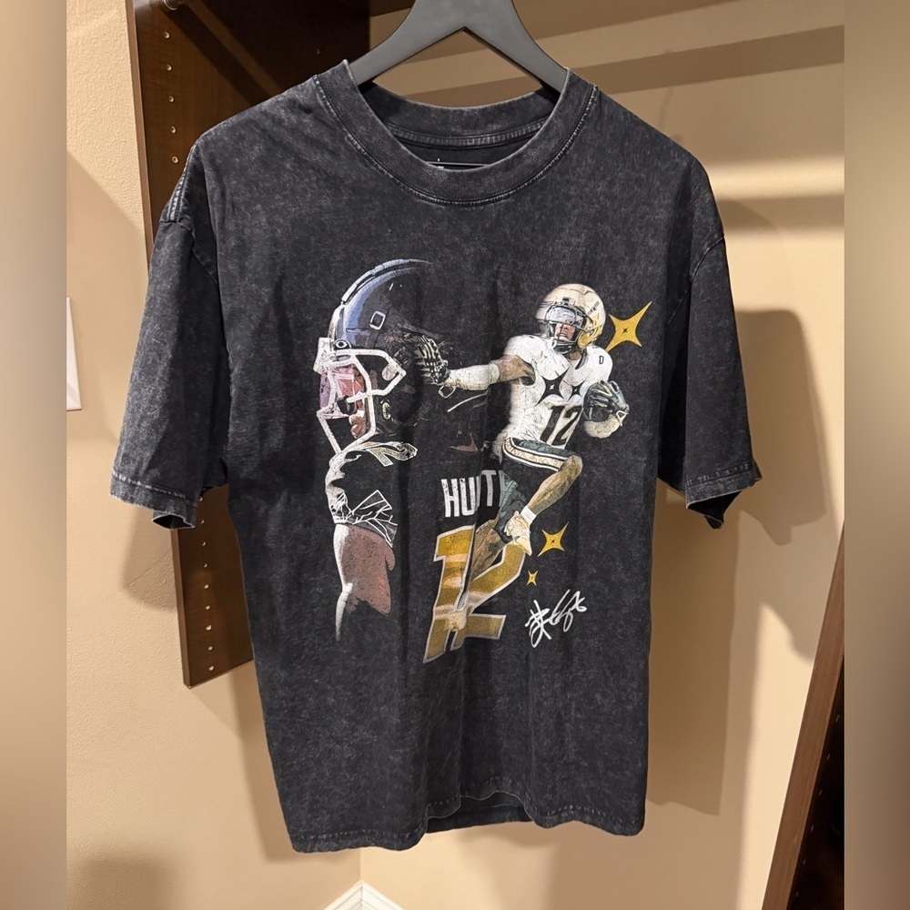 Vintage Black Sports Graphic Tee